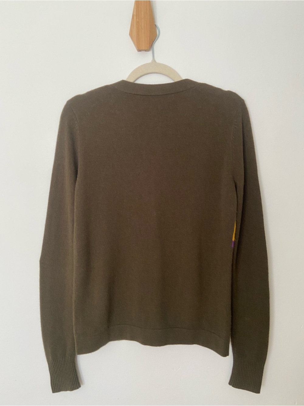 Weekend Max Mara Wool Cashmere Western Intarsia Knit Cardigan size Medium - Picture 6 of 9